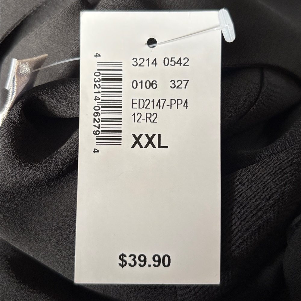 Black Ruffle Front Blouse - Picture 3 of 3